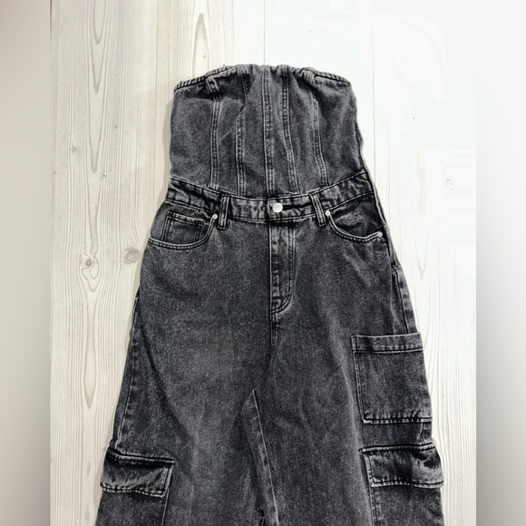 Wild Fable Black Denim Jumpsuit - Picture 5 of 8